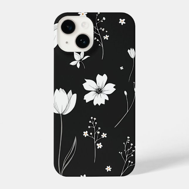 Coque iPhone Beauté florissante : Elégante couverture mobile fl (Verso)