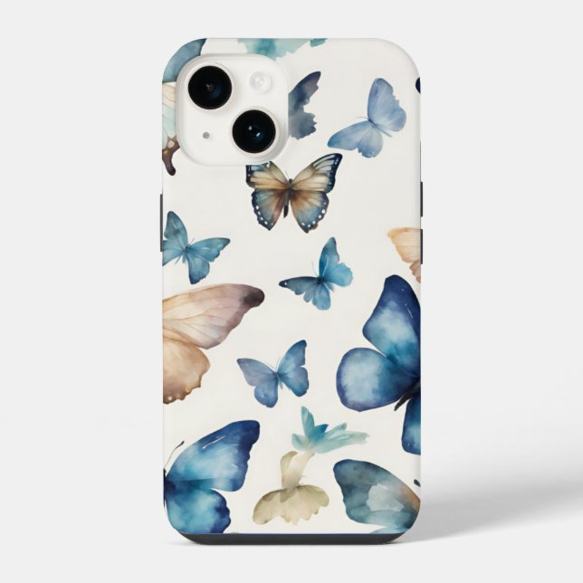 Coque iPhone Beautés Papillons (Verso)