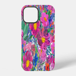 Coque iPhone 12 Beaux Fleurs sauvages : Artistérie tirée à la main