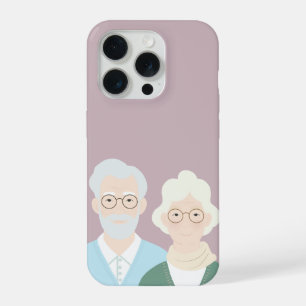 Coque iPhone 15 Pro Beaux Grands-Parents Amour Anniversaire Années Dor