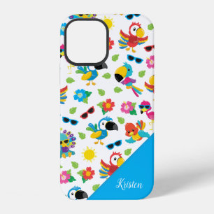 Coque iPhone 12 Beaux Oiseaux Tropicaux Motif Paradis Coloré
