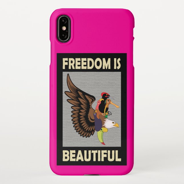 Coque iPhone Beaux oiseaux volants (Dos)