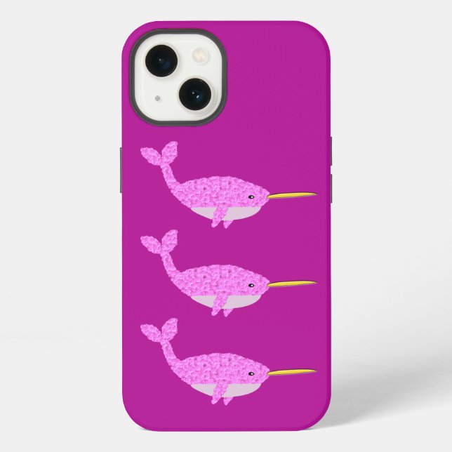 Coque iPhone Bébé Licorne Rose Mignonne (Verso)