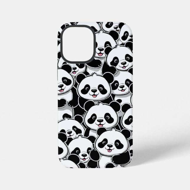 Coque iPhone Bébés pandas (Verso)