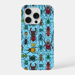 Coque iPhone 15 Pro Beetons sur bleu