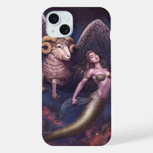 Coque iPhone 15 Plus Bélier Céleste et Sirène