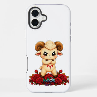 Coque iPhone 16 Plus Bélier Néos du Zodiaque Kawaii
