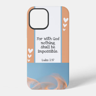 Coque iPhone 12 Belle Bible Verse Flames Modèle photo Personnalisé