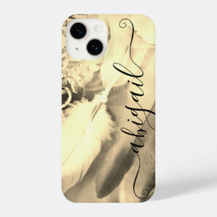 Coque Pour iPhone 14 Belle Boho Bohemian Style Dreamcatcher Feathers