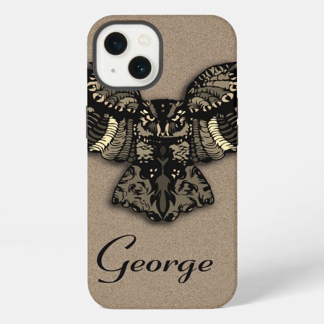Coque iPhone Belle Chouette Rustique (Verso)