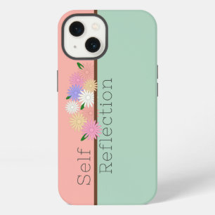Etui iPhone 13 Belle disposition de marguerites colorées sur un r
