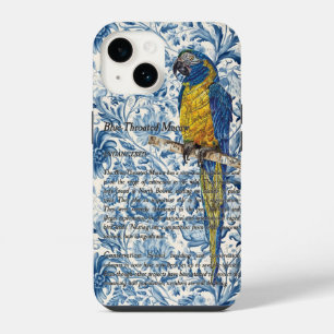 Coque Pour iPhone 14 Belle Macaw Peinte à la main en voie de disparitio