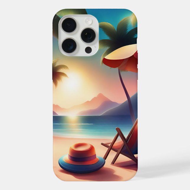 Coque iPhone belle plage (Verso)