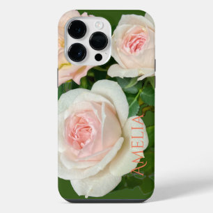 Coque Pour Pour iPhone 14 Pro Max Belle roses roses blanches romantiques
