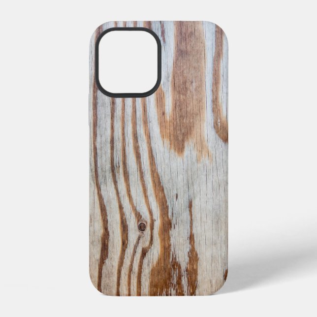 Coque iPhone Belle texture en bois ou fond abstrait, gr (Verso)