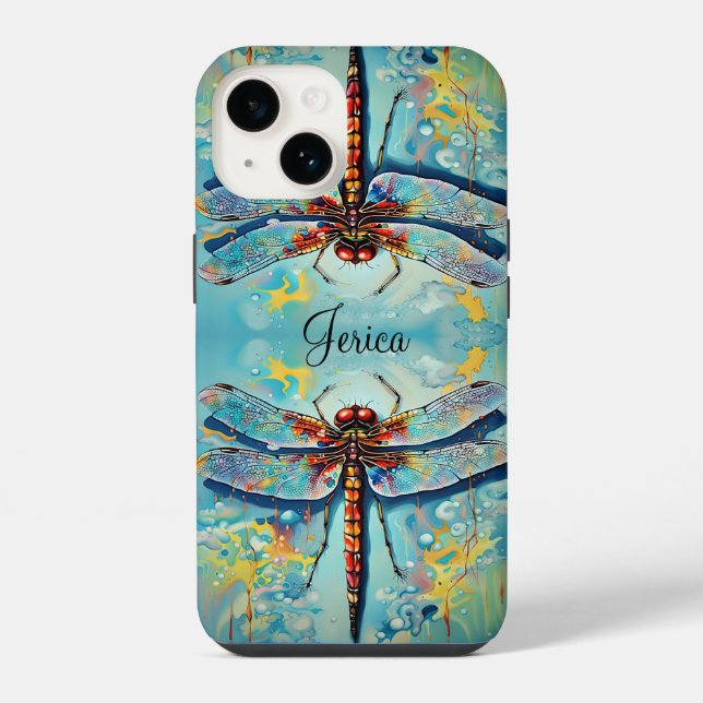Coque iPhone Belles libellules (Verso)