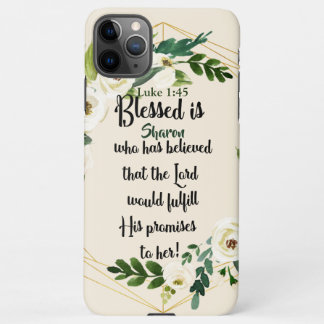 Coque iPhone 11Pro Max Béni Est Elle Qui Croyait Nom Christian 