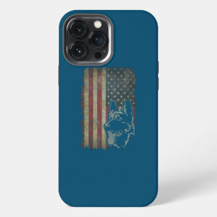 Etui iPhone 13 Pro Max Berger Allemand Drapeau Américain Américain Propri