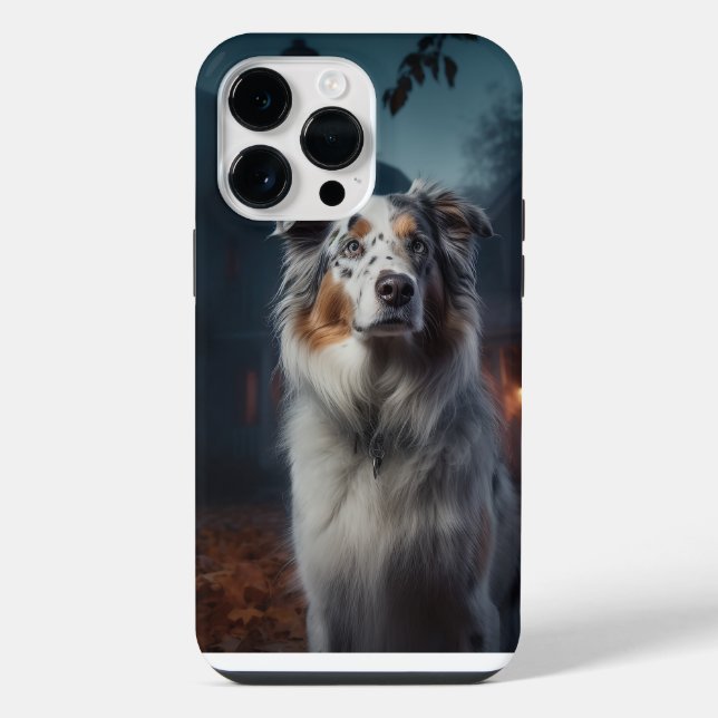 Coque iPhone Berger Australien Halloween Épouvantable (Verso)