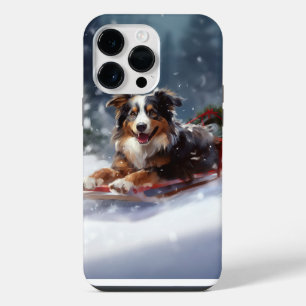 Coque Pour Pour iPhone 14 Pro Max Berger Australien Noël neige hiver