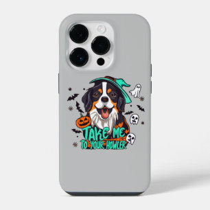 Coque Pour iPhone 14 Plus Bernese Halloween effrayant : Emmène-moi vers ton 
