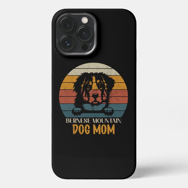 Coque iPhone Bernese Mountain Dog Maman, Bernese chien maman (Verso)