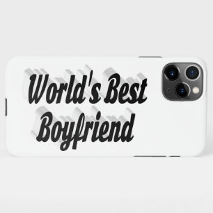 Coque iPhone 11Pro Max Best Boyfriend texte 3d noir
