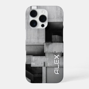 Coque iPhone 16 Pro Béton Brutaliste empilé