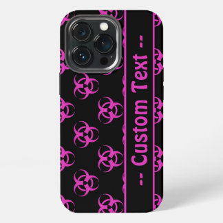 Etui iPhone 13 Pro Bialéa rose avec texte personnalisé