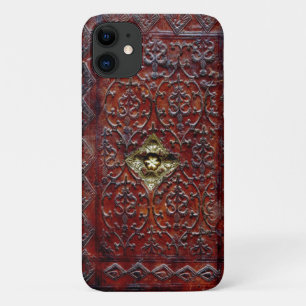 coque iphone bibliophile du livre de cuir antique