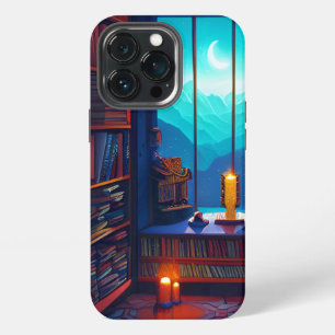 Etui iPhone 13 Pro Bibliothèque du ciel nocturne