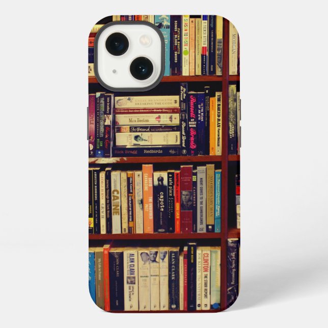 Coque iPhone Bibliothèque étagères (Verso)