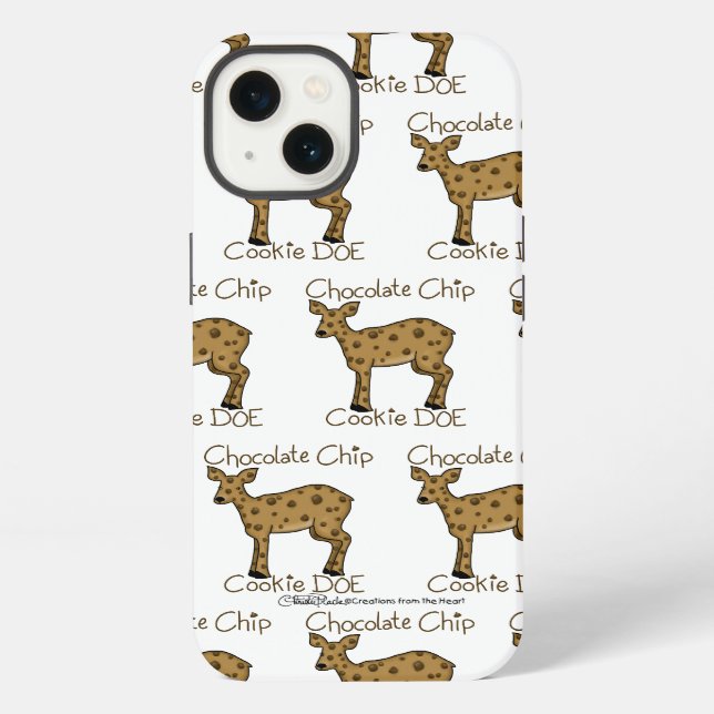 Coque iPhone Biche au cookie aux pépites de chocolat (Verso)