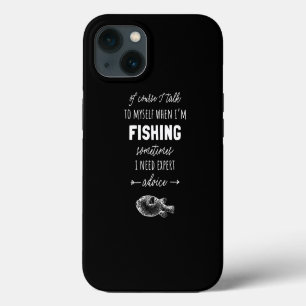Etui iPhone 13 Bien Sûr, Je Me Parle Quand IM Pêche J'Ai Besoin