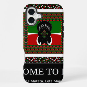 Coque iPhone 16 Plus Bienvenue au Kenya Magique : Hakuna Matata