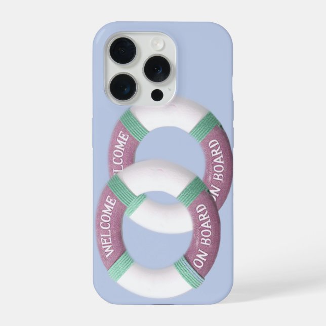 Coque iPhone Bienvenue côtière à bord (Verso)
