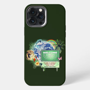 Etui iPhone 13 Pro Max Bienvenue sur le boîtier de téléphone Planet Earth