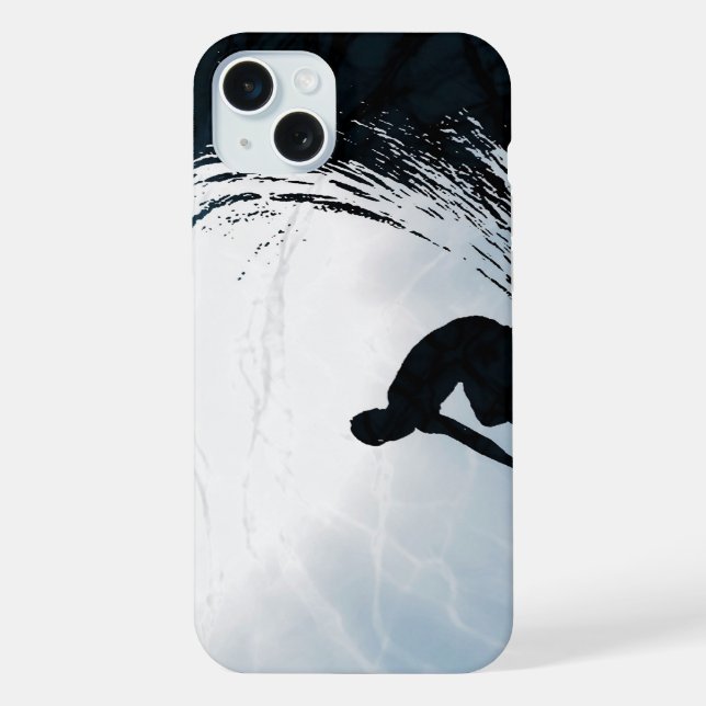 Coque iPhone Big Wave Surfer (Verso)