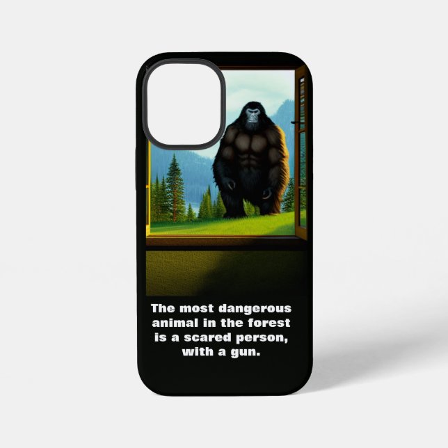 Coque iPhone Bigfoot à l'extérieur (Verso)