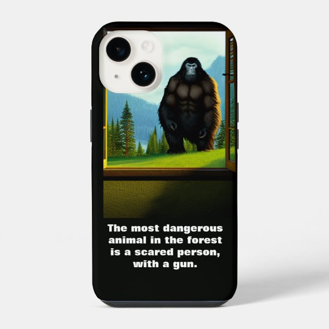 Coque iPhone Bigfoot dehors (Verso)