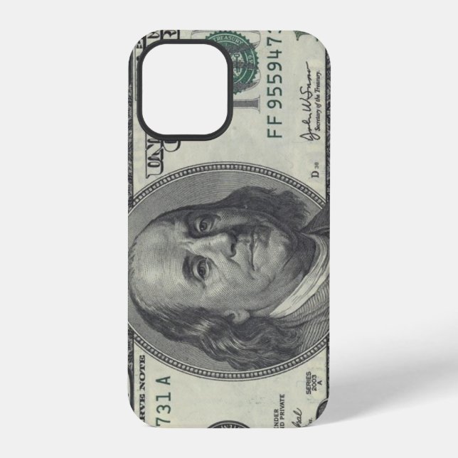 Coque iPhone Billet de 100 dollars (Verso)