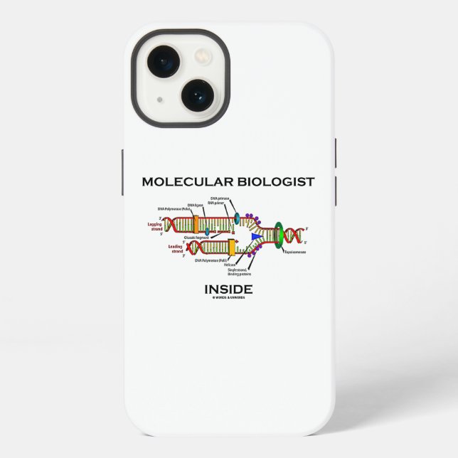 Coque iPhone Biologiste moléculaire dans la réplication de l'AD (Verso)