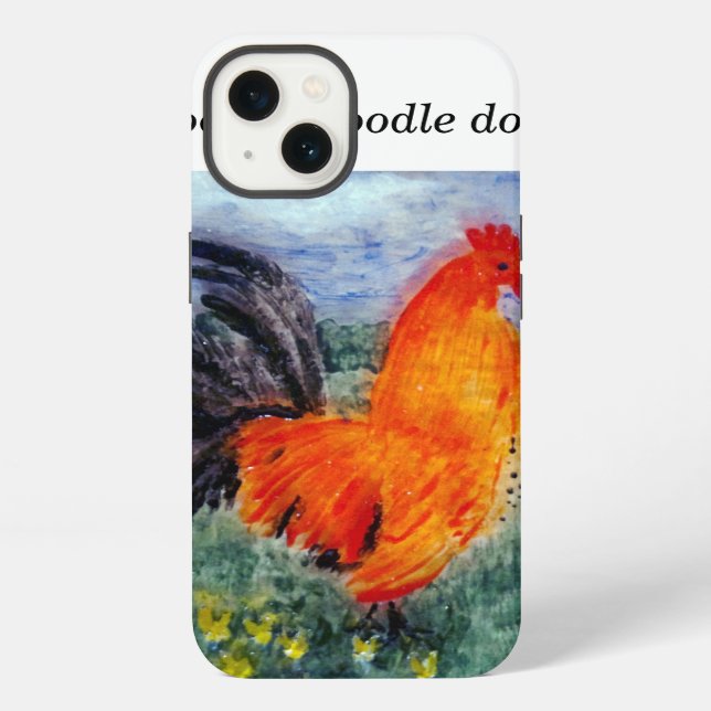Coque iPhone Bird Art Rooster Chicken Funny (Verso)
