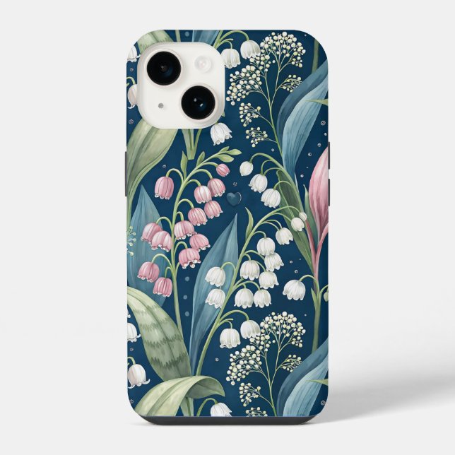 Coque iPhone Birth Flower Botanical Design (Verso)