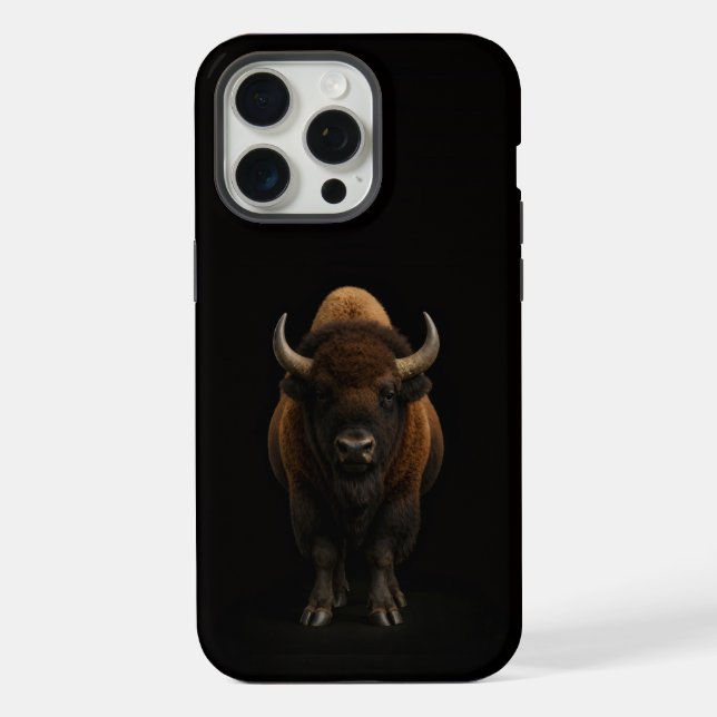 Coque iPhone Bison américain 4 Luxe iPhone 15 Pro Max (Verso)