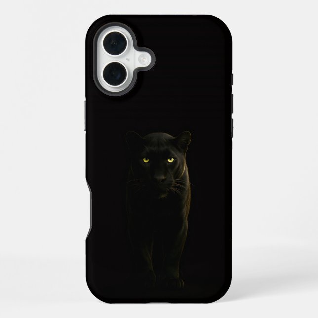 Coque iPhone Black 4 Luxe iPhone 16 Plus, Panthère noire (Verso)