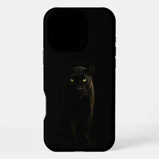 Coque iPhone Black 4 Luxe iPhone 16 Pro Max, Panthère noire (Verso)