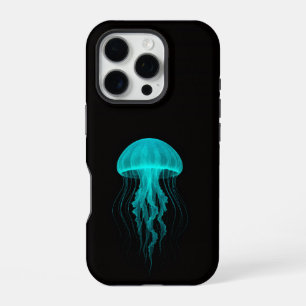 Coque iPhone 16 Pro Black 4 Luxe iPhone 16 Pro, Méduse Verte