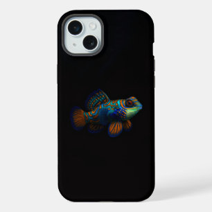 Coque iPhone 15 Plus Black 4 Luxe, Poisson Dragon Mandarin