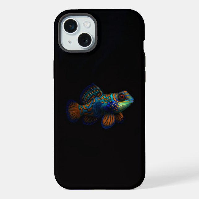 Coque iPhone Black 4 Luxe, Poisson Dragon Mandarin (Verso)